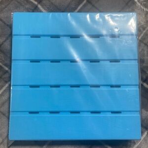 Target bullseye blue square plastic kids table